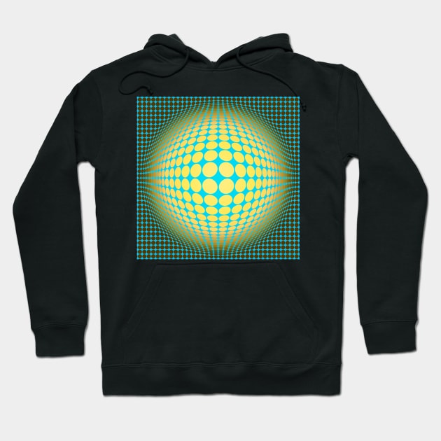 Homage to Vasarely Hoodie by MichaelaGrove